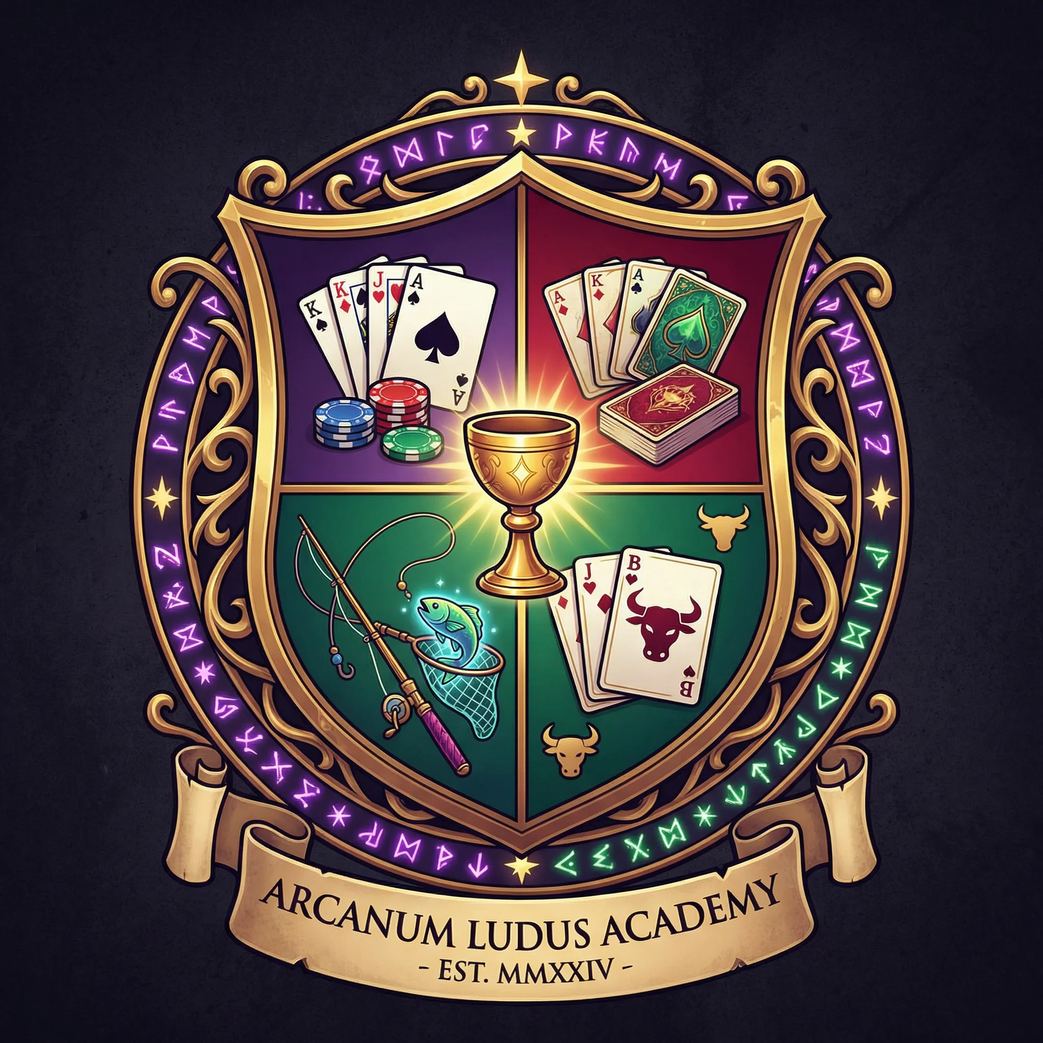 棋牌娱乐魔幻学院标志